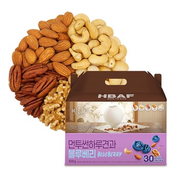 하루견과 선물세트 (20g x 30ea) x 2 블루베리 + 순수담은