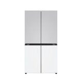 LG 오브제 AI 냉장고 870L, 메탈 그레이/화이트