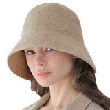 안드레아 바나 여성 울모자 - 베이지