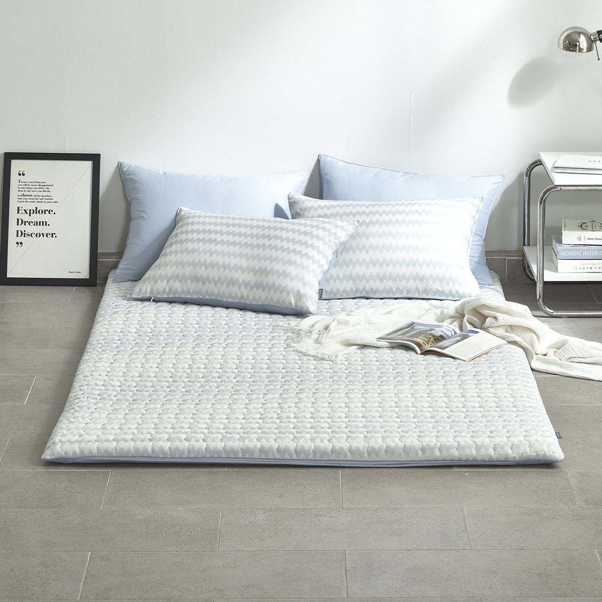 에이프릴앳홈 순면 누빔 워싱 면 요 - 퀸