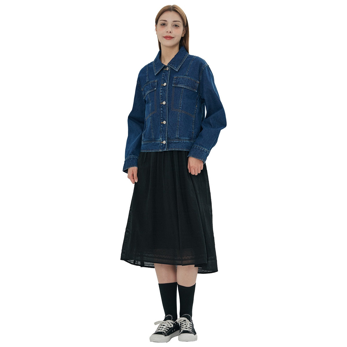 비지트 인 뉴욕 여성 데님 재킷