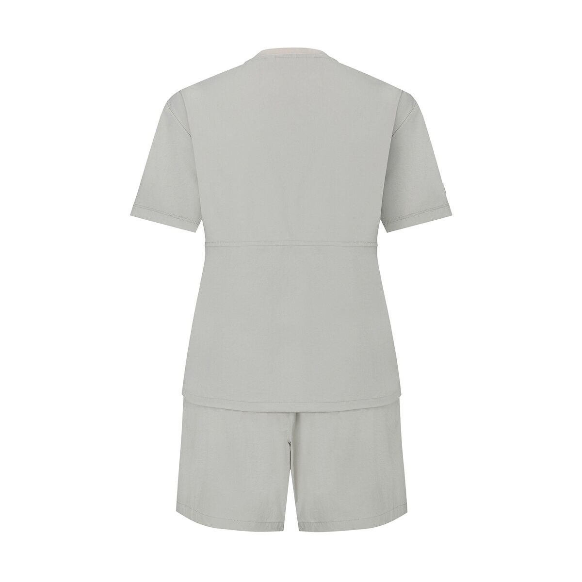 네파 여성 우븐 반소매 티셔츠 - 라이트 베이지