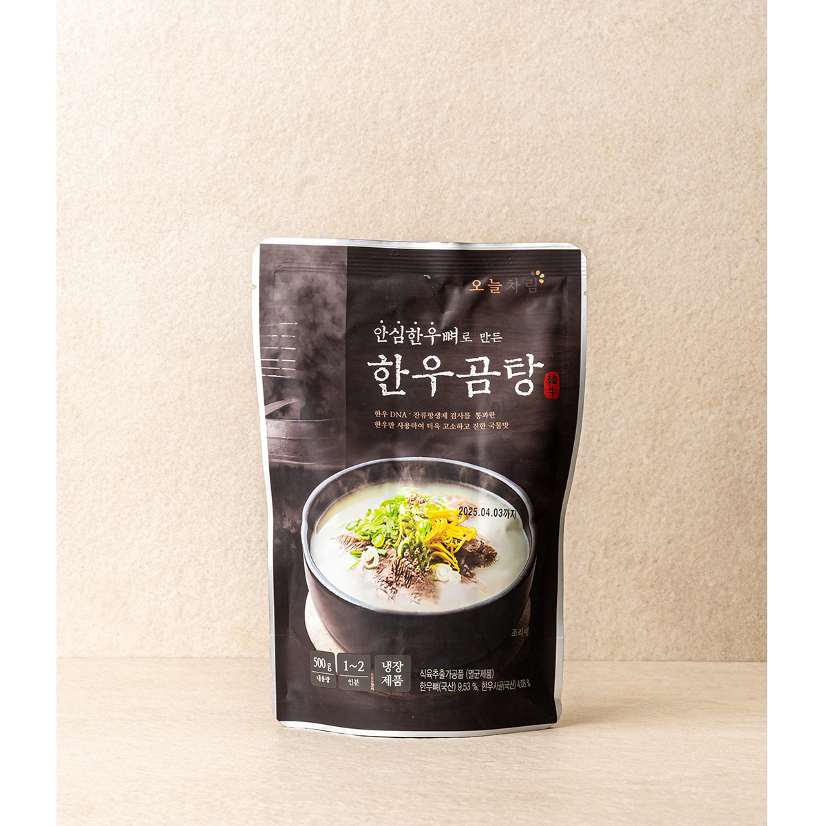오늘차림 안심 한우 뼈로만든한우곰탕 500g x 12ea