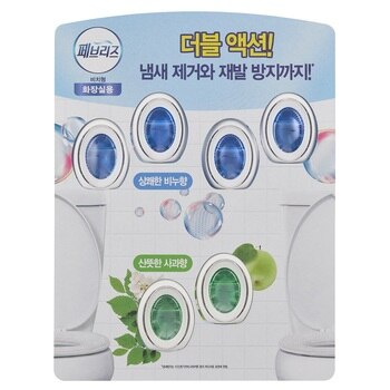 페브리즈 화장실용 방향제 6ml X 6 - 비누향 & 산뜻한사과향 (6입) 페브리즈 화장실용 방향제 6ml X 6 - 비누향 & 산뜻한사과향 (6입)