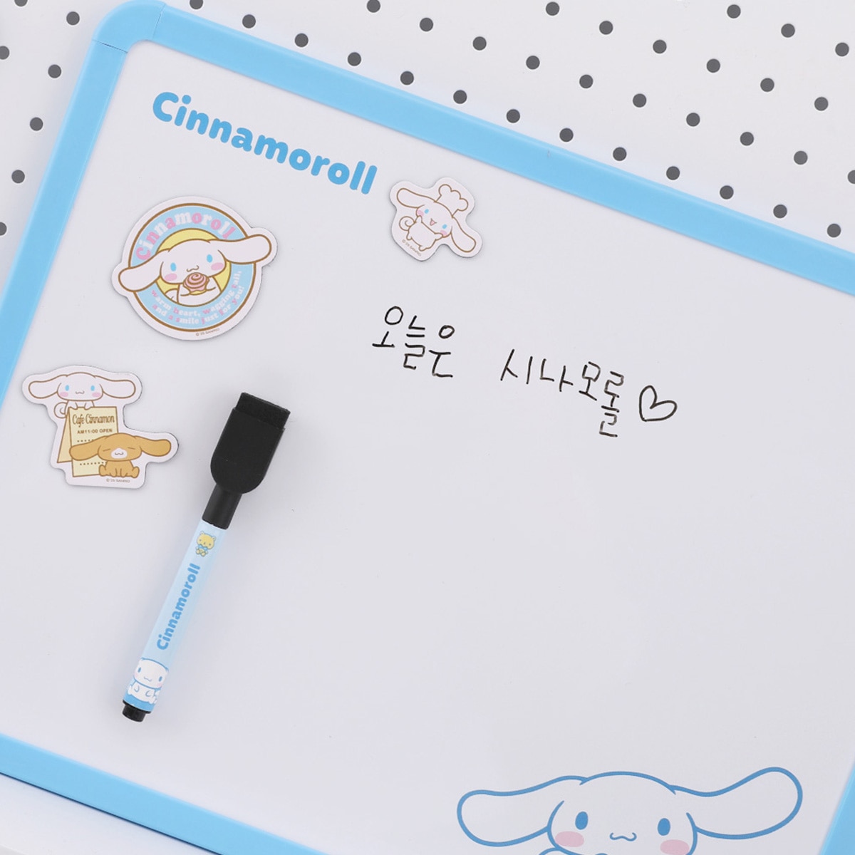 산리오캐릭터즈 화이트 보드 & 마그넷 세트 - 시나모롤