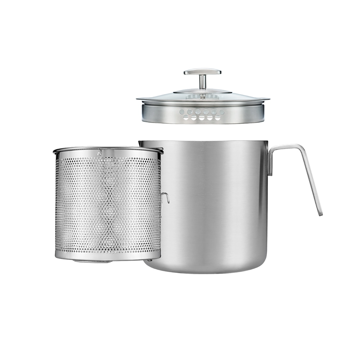 쿡에버 통 3중 멀티 파스타팟 16cm (채망 포함)