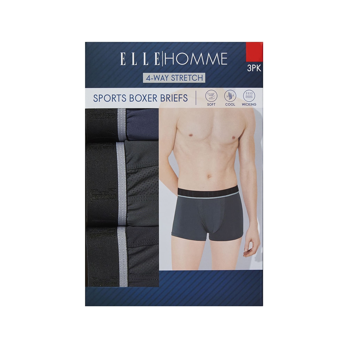 엘르 남성 스포츠 브리프 3 매
