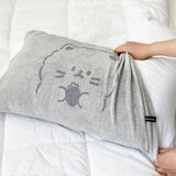 무한타올 늘어나는 타월지 캐릭터 베개커버 50x70cm용, 2P - 그레이