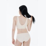 스킨온 여성 제로프리 팬티 5매 - 오트밀/차콜