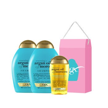 OGX 아르간 샴푸  385mlx2+ 오일 100ml 선물세트