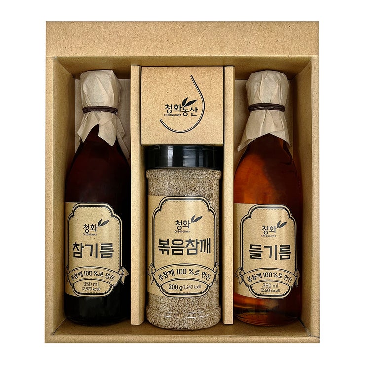 청화농산참들기름혼합세트