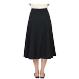 레니본 여성 플레어 스커트 - 블랙