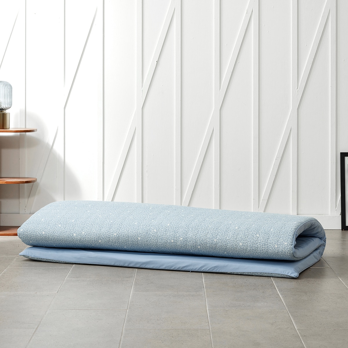 에이프릴앳홈 AMB 목화솜 워싱면요 - 퀸, 토피(블루)