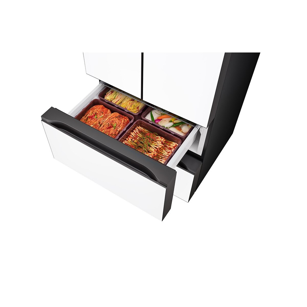 엘지 디오스 AI 오브제컬렉션 김치톡톡 491L- 글라스 에센스화이트