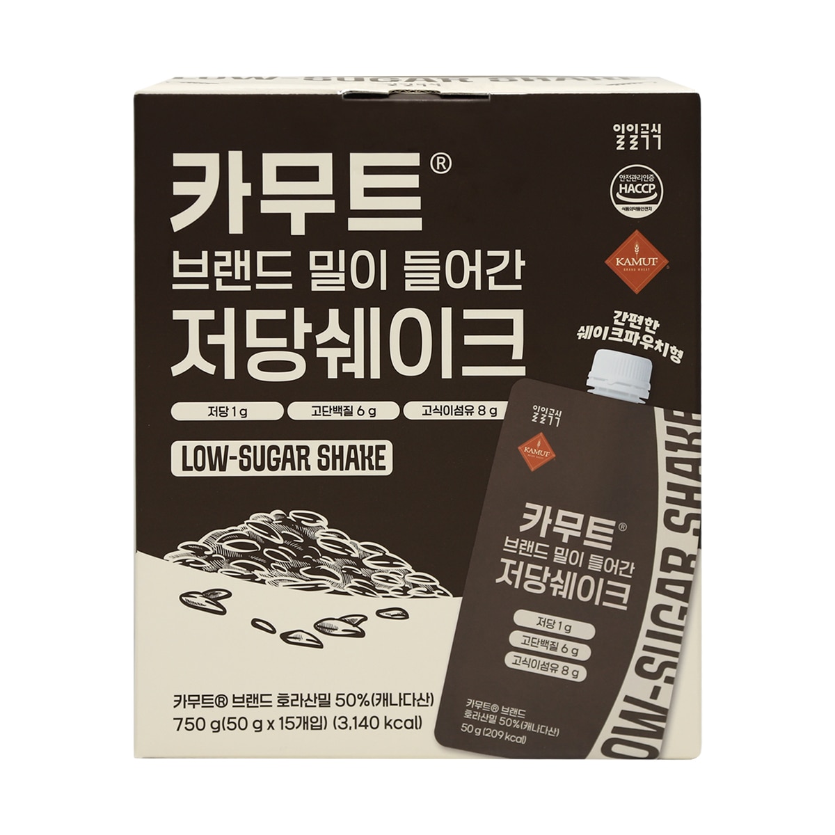 카무트®브랜드밀이 들어간 저당 쉐이크