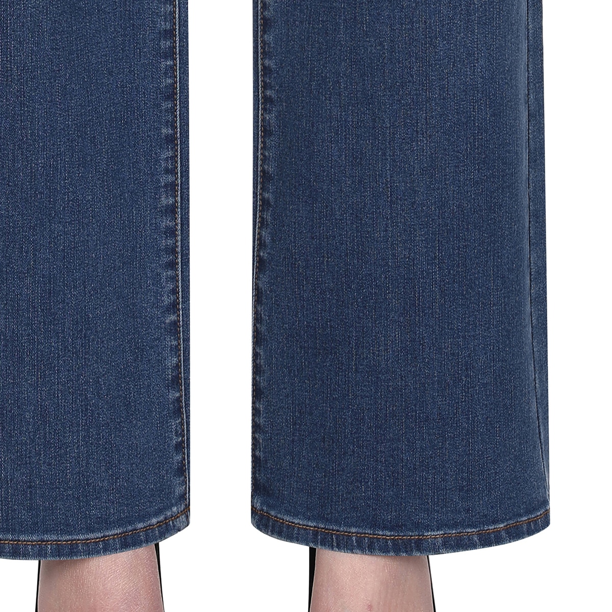 게스 여성 와이드핏 청바지 - 다크 블루