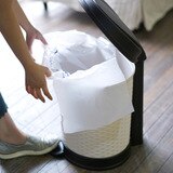 바스클립 라탄 페달형 키친 쓰레기통 21L