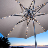 선빌라 LED 조명 우산, 지름 3.0m - 라이트그레이