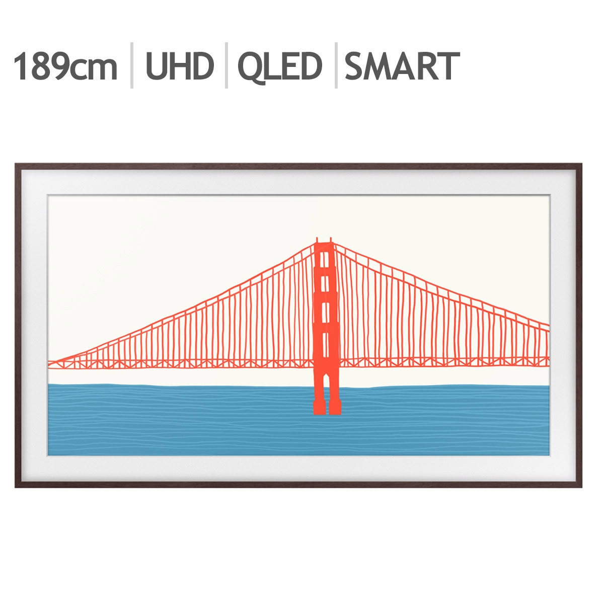 삼성 더 프레임 QLED TV KQ75LSB03AFXKR 189cm (75) - 브라운