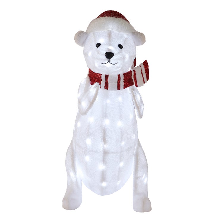 LED 북극곰 장식 2개 세트