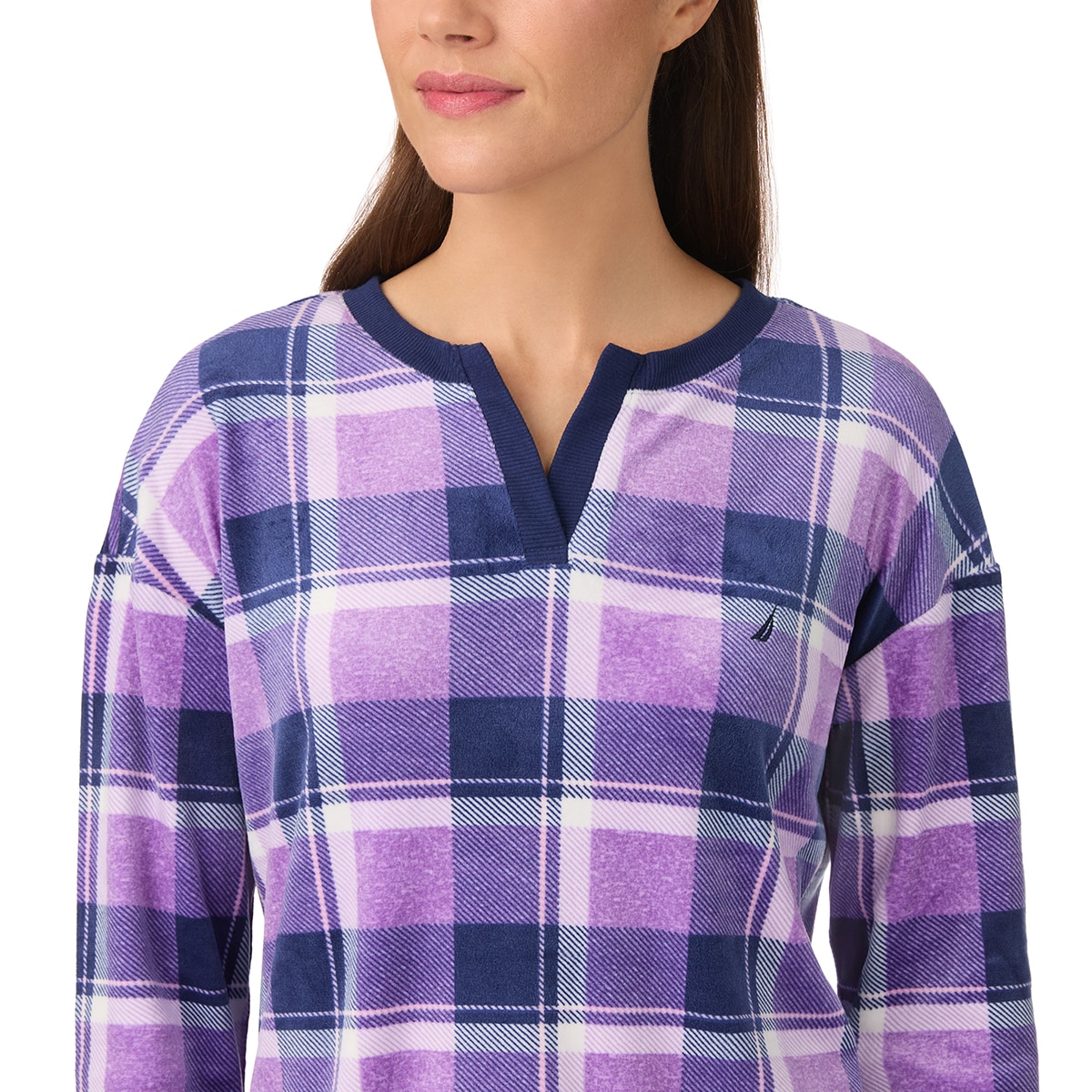 노티카 여성 실키 플리스 파자마 세트 - 퍼플