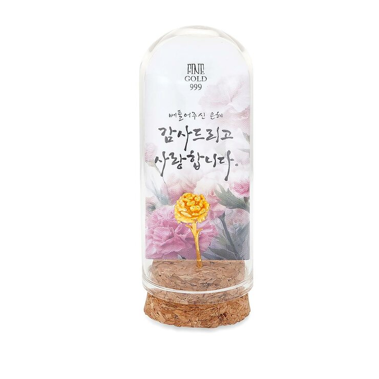 24K 카네이션 꽃 3.75g