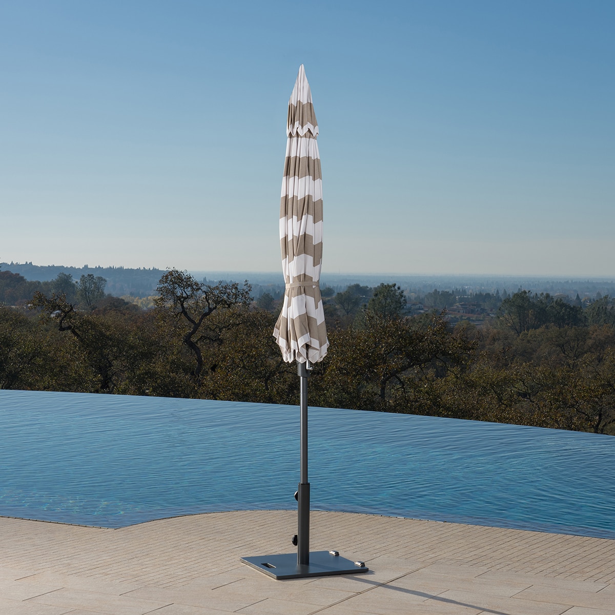 선빌라 정원용 우산지름 2.9m, 탠 스트라이프 선빌라 정원용 우산지름 2.9m, 탠 스트라이프