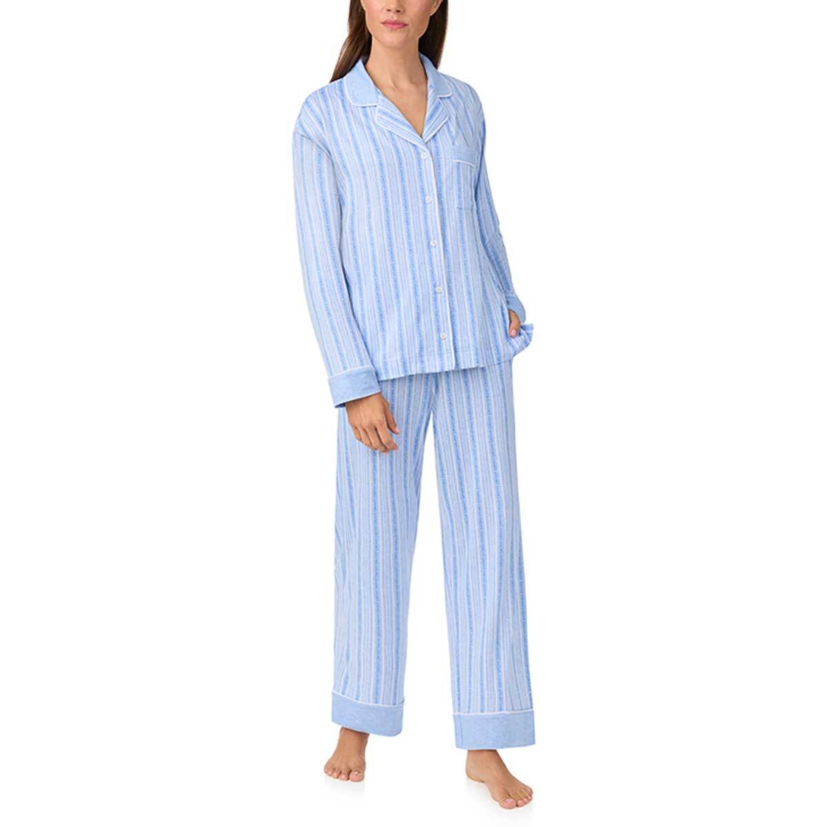 DKNY 여성 소프트 코지 파자마 세트 - 블루