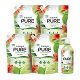피죤 퓨어 주방세제 750ml + 1000ml x 4pk