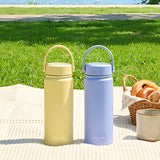 텀스 올데이 핸들 텀블러 540ml 2P - 바닐라 코발트