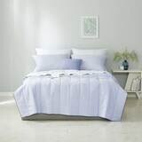 썸니아 모달 냉감 차렵 이불 - 퀸, 블루 스트라이프