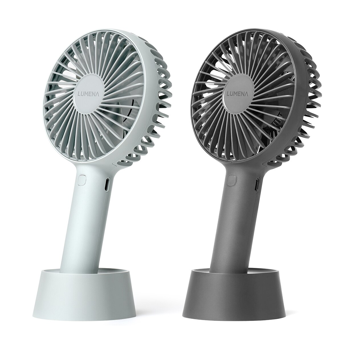 루메나 휴대용 무선 선풍기 FAN PRO 4 2 개입 - 아쿠아그레이+다크그레이