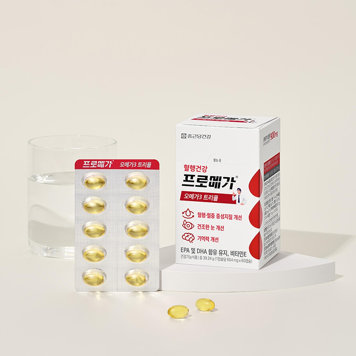 종근당건강프로메가오메가3 트리플/654mg x 60캡슐x 2