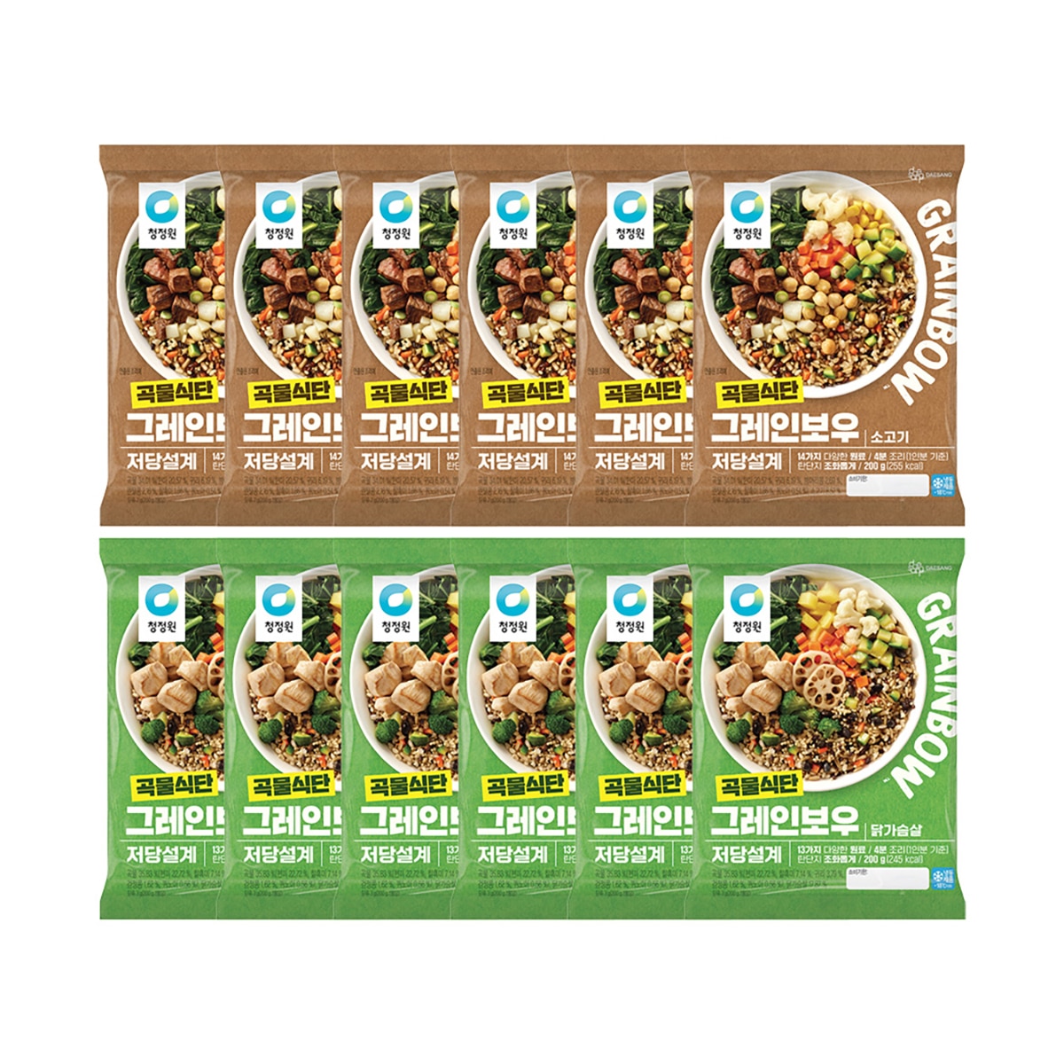 청정원 그레인보우 골라담기(200gx6) x 2