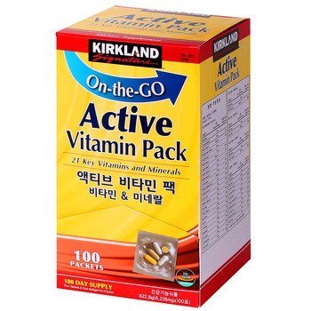 커클랜드 시그니춰 액티브 비타민 팩 6228mg x 100 커클랜드 시그니춰 액티브 비타민 팩 6228mg x 100