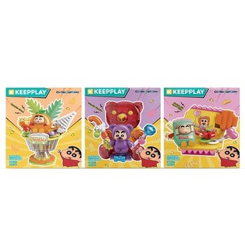 Keepplay 짱구 블럭 피규어 음식 시리즈 3종