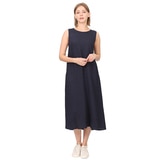 솔레지아 여성 슬리브리스 롱 원피스