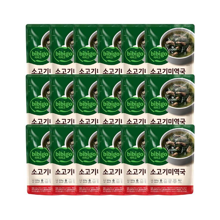 CJ Bibigo Beef Seaweed Soup 500g x 18 653990