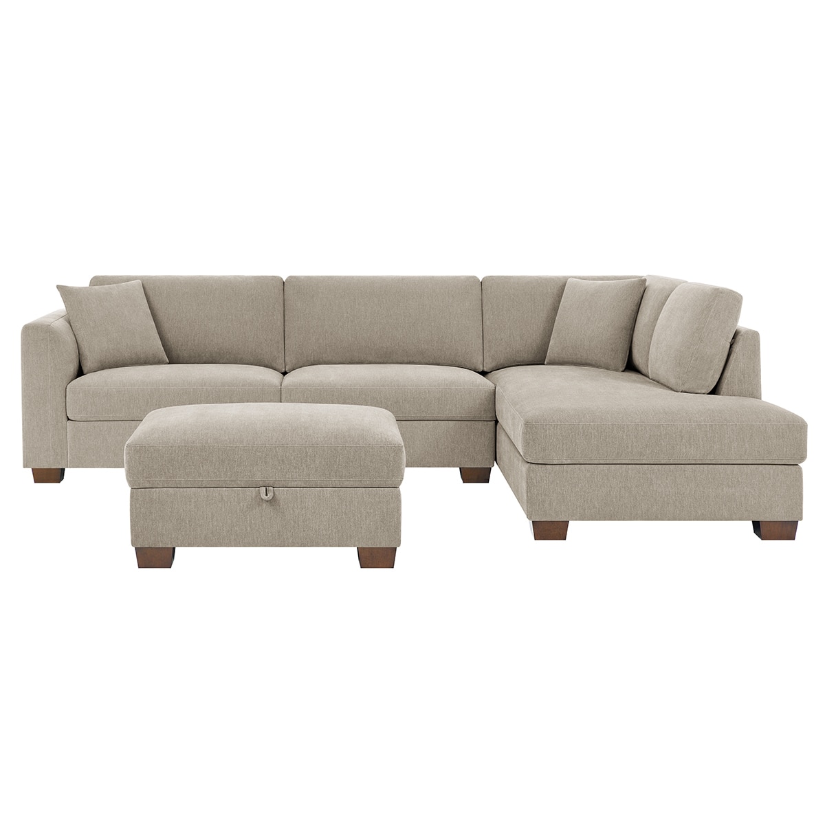 토마스빌 월슨 패브릭 섹셔널 소파 +수납형오토만