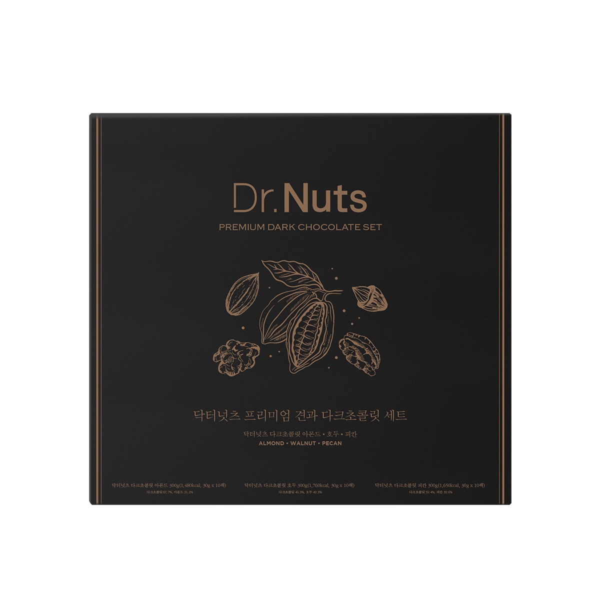 닥터넛츠 다크 초콜릿 3종 900g / 30g x 30 닥터넛츠 다크 초콜릿 3종 900g / 30g x 30