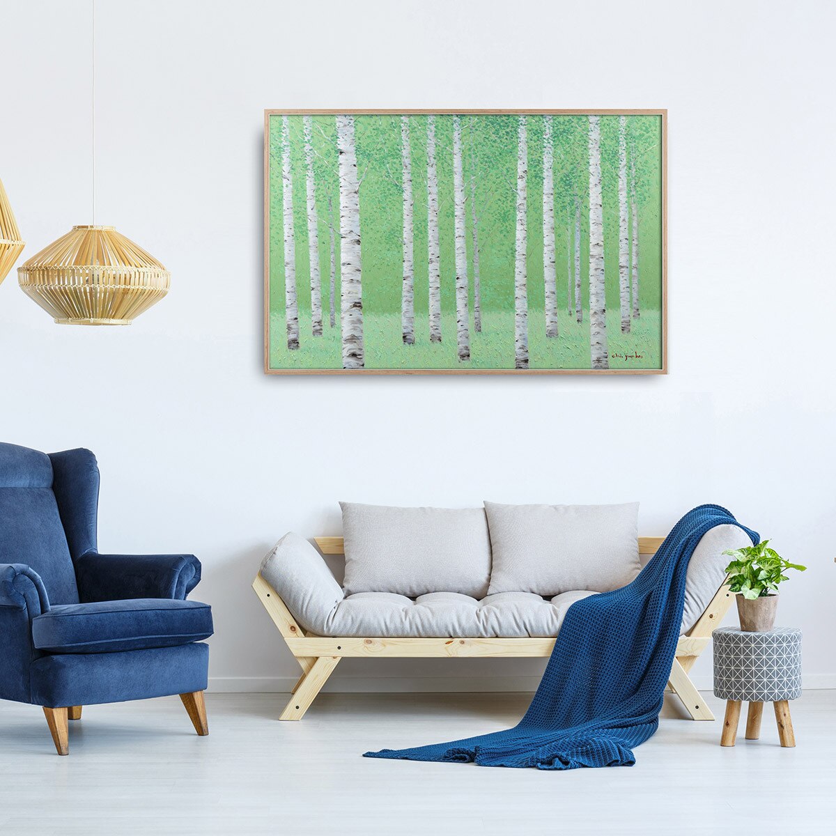 지클레 그림 액자 91x61cm - 숲속의 휴식