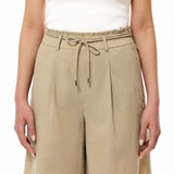 쥬시꾸뛰르 여성 와이드 밴딩 팬츠 - 베이지, L