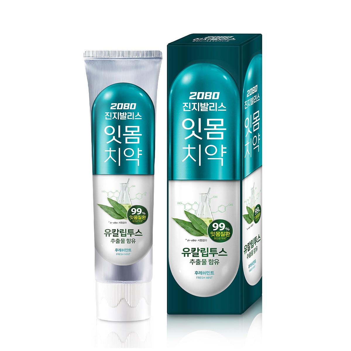 2080 진지발리스 치약 150g x 20개 - 후레쉬민트