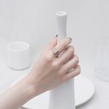 총 0.9 캐럿 다이아몬드 반지 14K - 리타