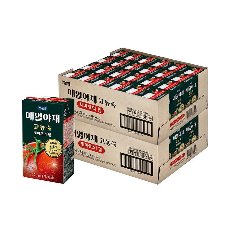 매일야채 주스 125ml x 24 x 2 - 고농축 토마토의 힘 매일야채 주스 125ml x 24 x 2 - 고농축 토마토의 힘
