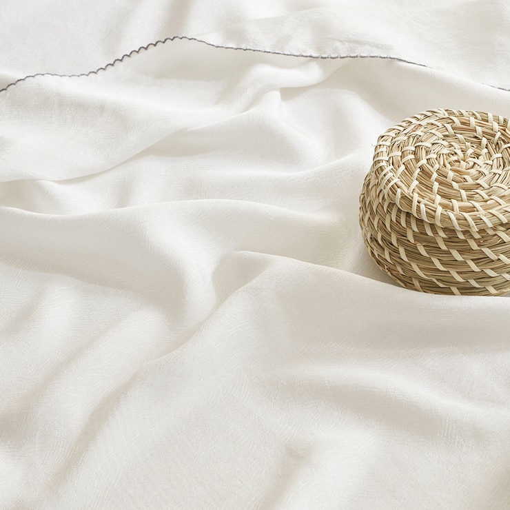 박홍근홈패션 인견 씰키 홑이불 - 싱글, 화이트