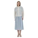 비지트 인 뉴욕 여성 시스루 메쉬 후드 점퍼