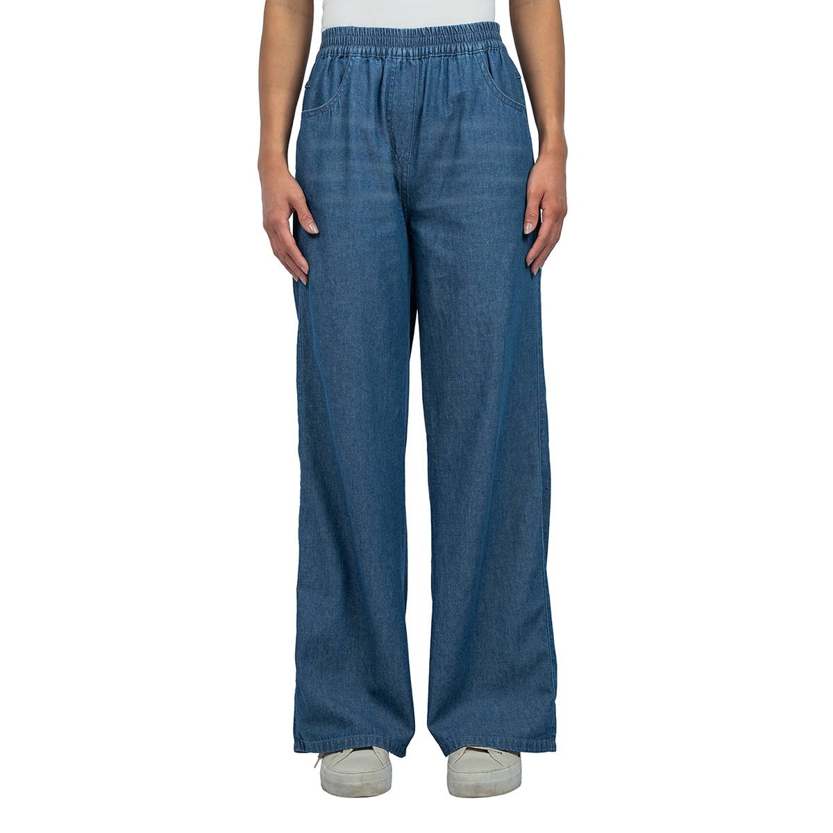 잭스 걸프렌드 여성 밴딩 데님 팬츠