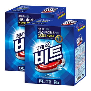 비트 분말 세탁세제 3kg x 2