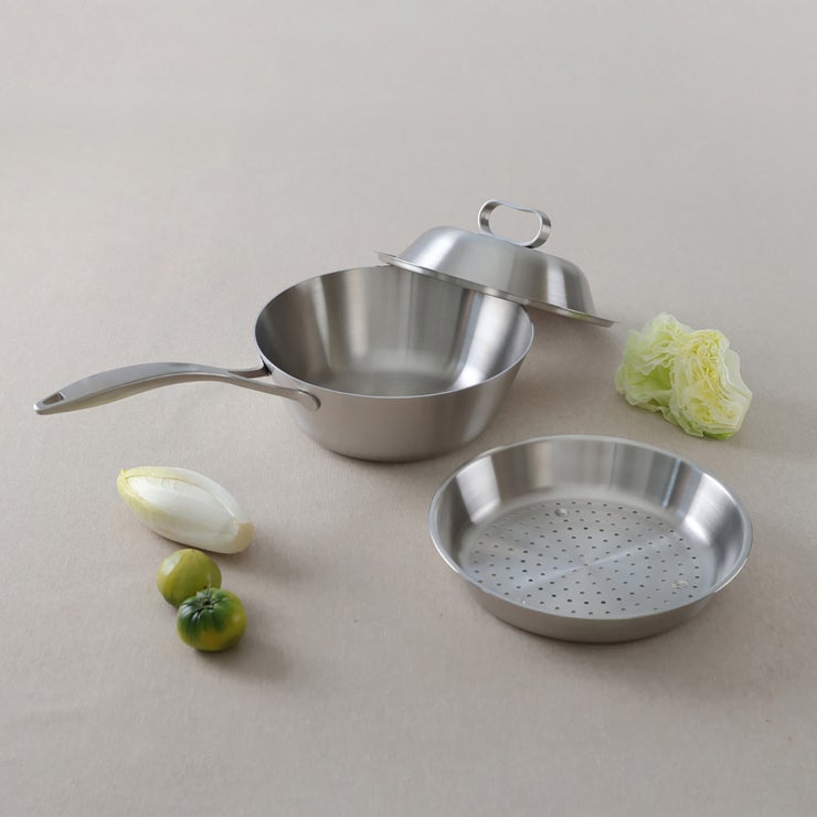 쿠치나레 통 3중 스테인리스 웍 & 스티머 24cm 쿠치나레 통 3중 스테인리스 웍 & 스티머 24cm